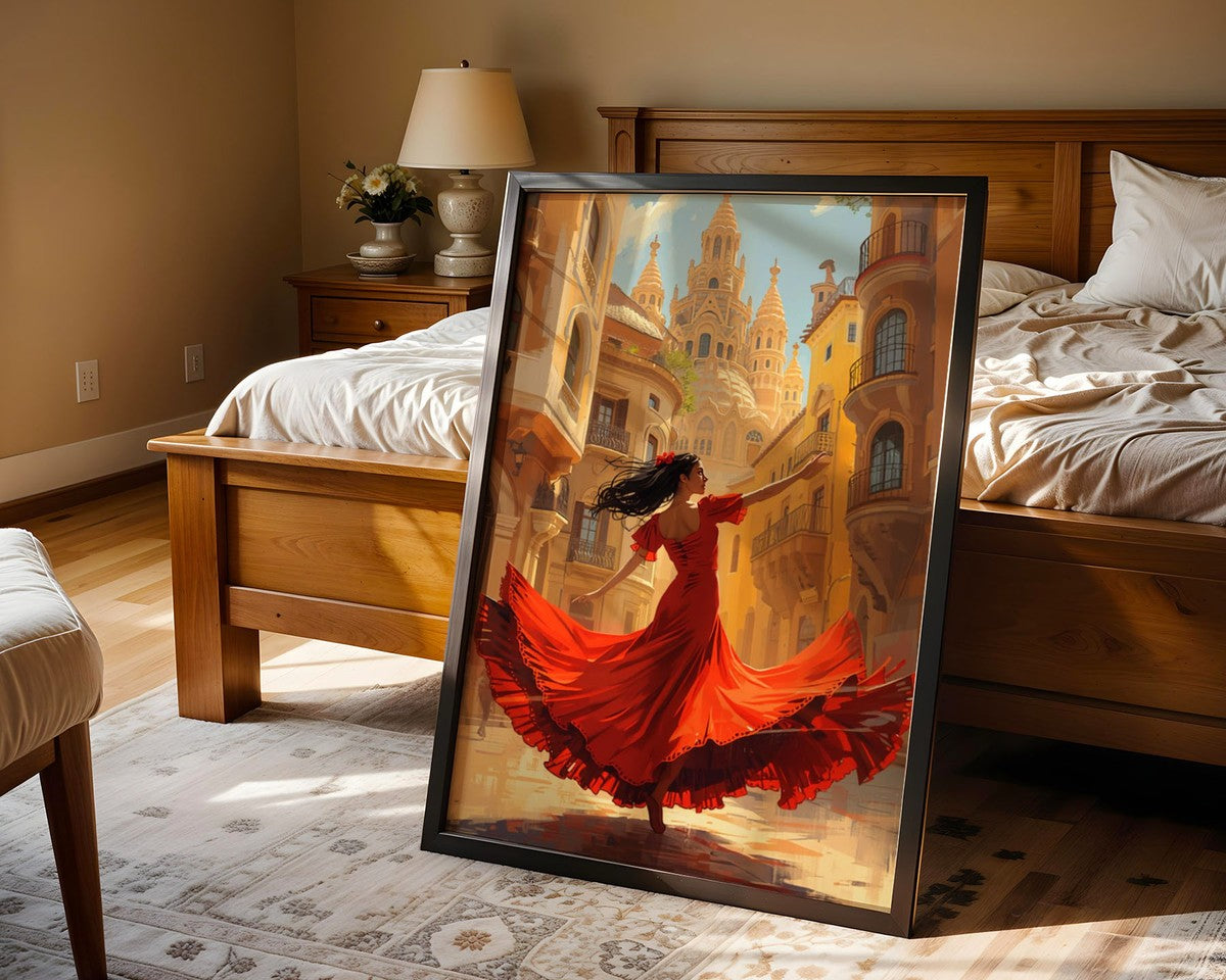 Senorita Framed Print: Spanish Architecture Wall Art