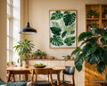 Monstera Leaf Framed Poster: Modern Botanical Wall Art