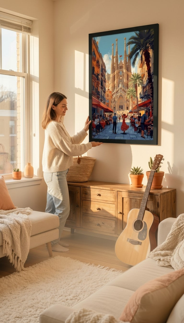 Barcelona Sagrada Familia Framed Print: A4 A3 A2