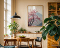 Sakura Mountain Framed Poster: Cherry Blossom Wall Art A4 A3 A2
